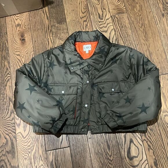 Cato Starry Puffer Cropped Jacket Size XL - Picture 4 of 7